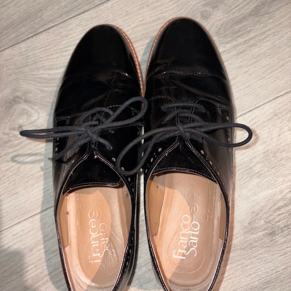 Bundle 3 for $70 | Franco Sarto Carlee black patent leather oxfords - Picture 4 of 7